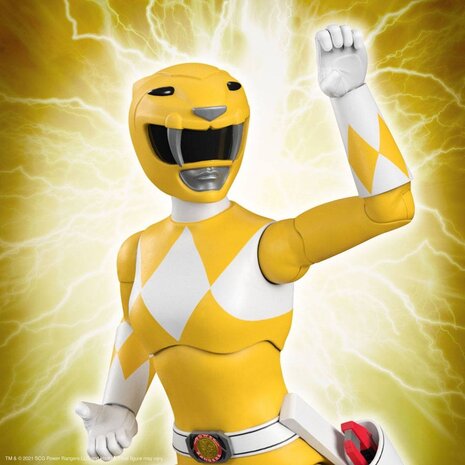 Super7 Mighty Morphin Power Rangers Ultimates Action Figure Yellow Ranger 18 cm Super7 Mighty Morphin Power Rangers Ultimates Action Figure Yellow Ranger 18 cm