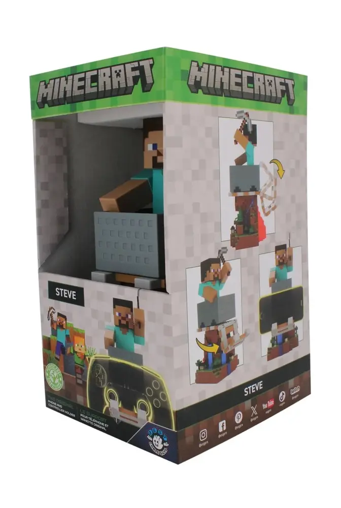 Exquisite Gaming Minecraft Cable Guy Steve 20 cm Exquisite Gaming Minecraft Cable Guy Steve 20 cm