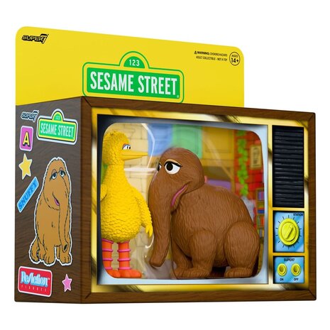 Super7 Sesame Street ReAction Action Figures 2-Pack Big Bird and Mr. Snuffleupagus 10 cm Super7 Sesame Street ReAction Action Figures 2-Pack Big Bird and Mr. Snuffleupagus 10 cm