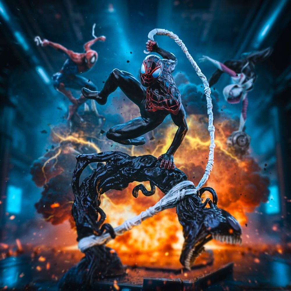 Iron Studios Spider-Man vs. Villains Diorama BDS Art Scale Statue 1/10 Miles Morales 32 cm Iron Studios Spider-Man vs. Villains Diorama BDS Art Scale Statue 1/10 Miles Morales 32 cm