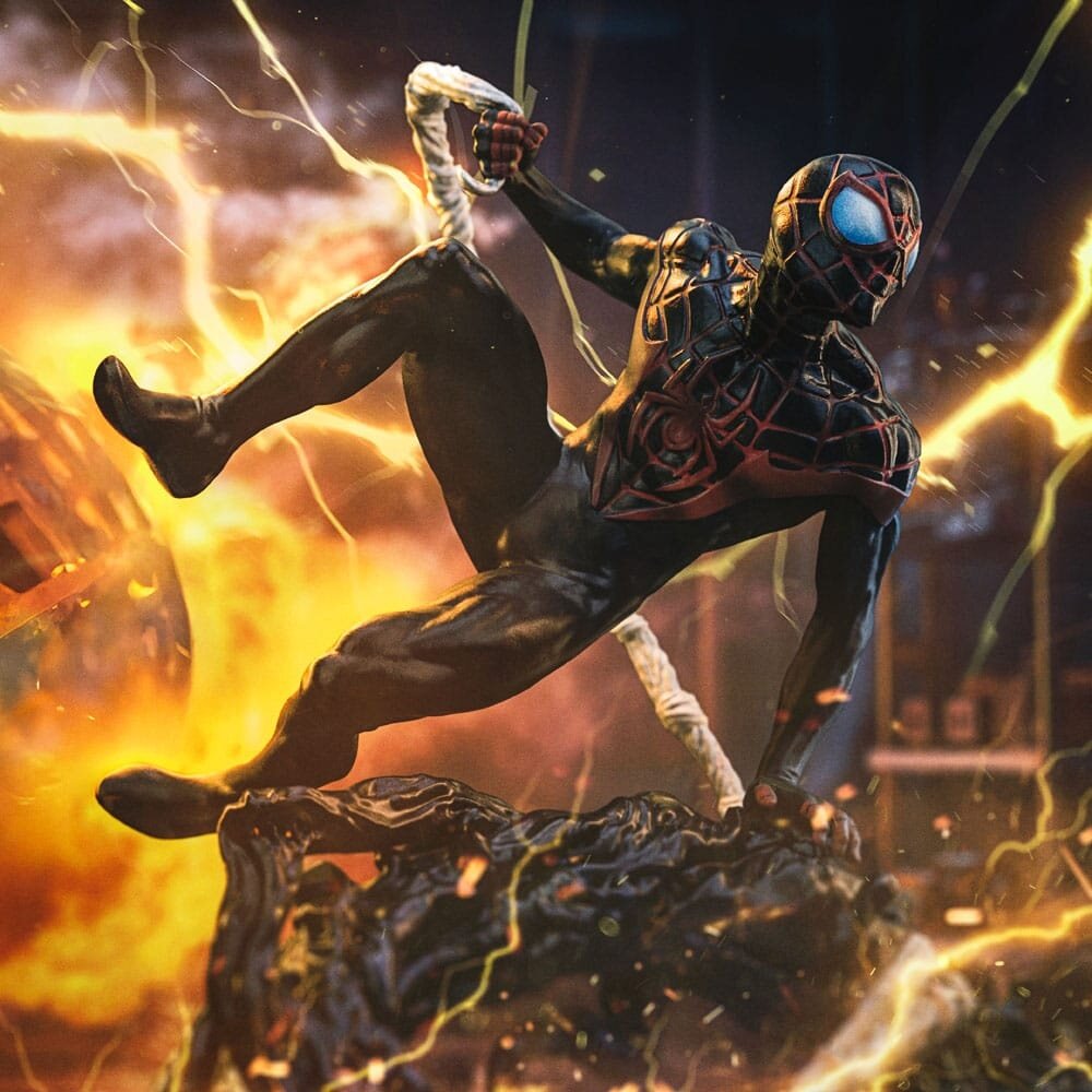 Iron Studios Spider-Man vs. Villains Diorama BDS Art Scale Statue 1/10 Miles Morales 32 cm Iron Studios Spider-Man vs. Villains Diorama BDS Art Scale Statue 1/10 Miles Morales 32 cm