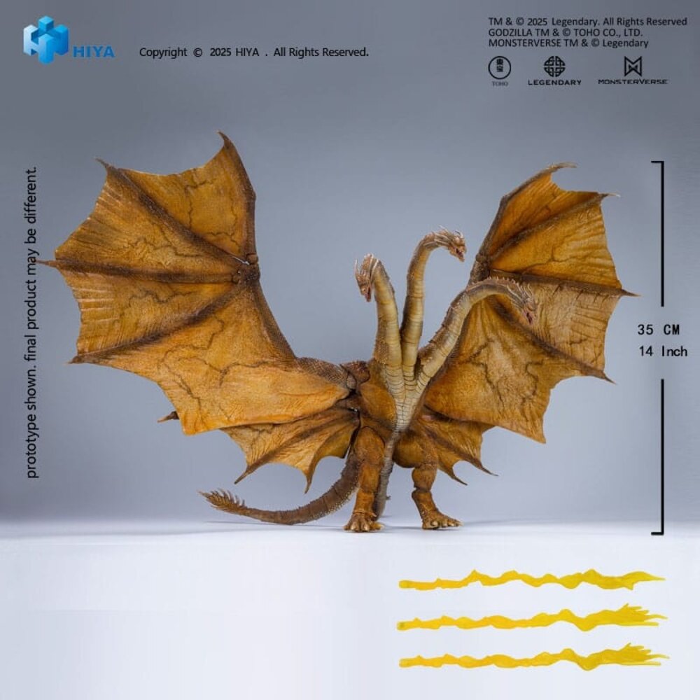 Hiya Toys Godzilla: King of the Monsters 2019 Exquisite Basic Action Figure King Ghidorah 2.0 25 cm Hiya Toys Godzilla: King of the Monsters 2019 Exquisite Basic Action Figure King Ghidorah 2.0 25 cm