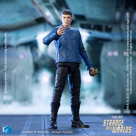 Hiya Toys Star Trek Strange New Worlds Exquisite Mini Series Action Figure 1/18 Spock 11 cm Hiya Toys Star Trek Strange New Worlds Exquisite Mini Series Action Figure 1/18 Spock 11 cm