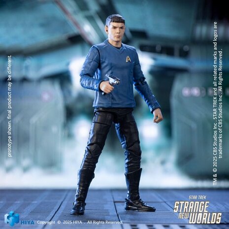 Hiya Toys Star Trek Strange New Worlds Exquisite Mini Series Action Figure 1/18 Spock 11 cm Hiya Toys Star Trek Strange New Worlds Exquisite Mini Series Action Figure 1/18 Spock 11 cm