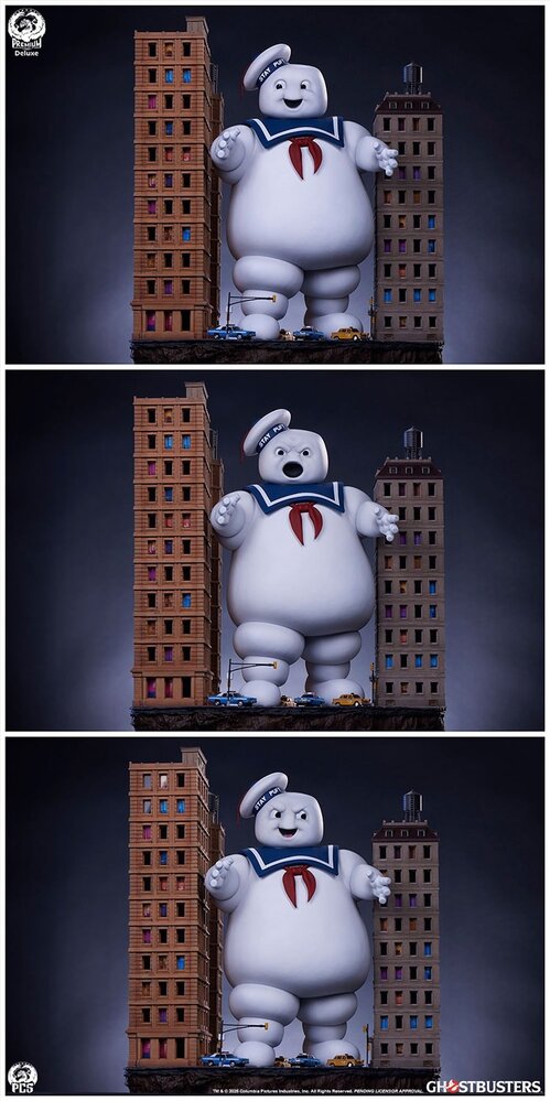 PCS The Ghostbusters Diorama Statue Stay Puft Marshmallow Man Deluxe Edition 74 cm PCS The Ghostbusters Diorama Statue Stay Puft Marshmallow Man Deluxe Edition 74 cm