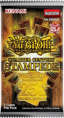Konami Yu-Gi-Oh! Quarter Century Stampede Booster Konami Yu-Gi-Oh! Quarter Century Stampede Booster