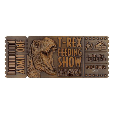 FaNaTtiK Jurassic Park Replica 1/1 Feeding Show Ticket FaNaTtiK Jurassic Park Replica 1/1 Feeding Show Ticket
