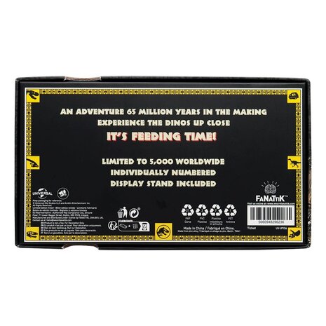 FaNaTtiK Jurassic Park Replica 1/1 Feeding Show Ticket FaNaTtiK Jurassic Park Replica 1/1 Feeding Show Ticket