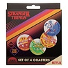 FaNaTtiK Stranger Things Coasters (4x) FaNaTtiK Stranger Things Coasters (4x)