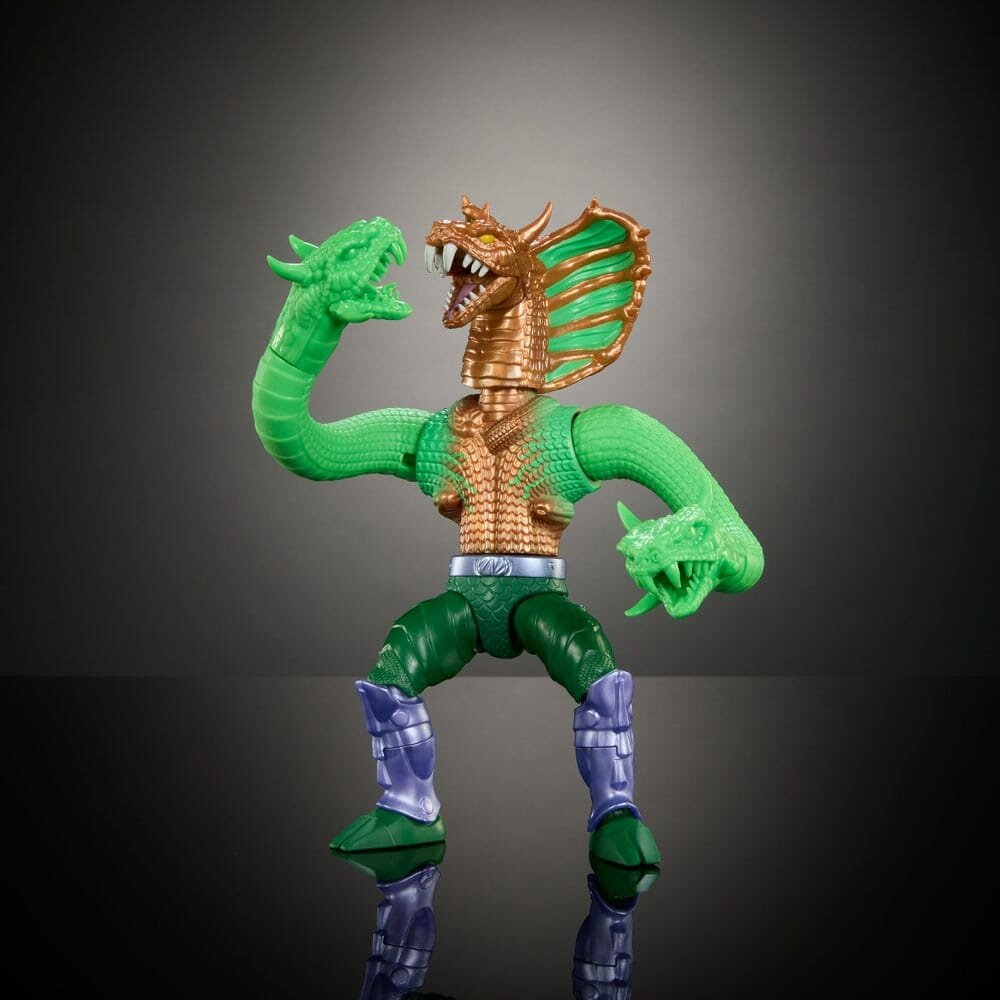 Mattel MOTU x TMNT: Turtles of Grayskull Deluxe Action Figure King Hiss 14 cm Mattel MOTU x TMNT: Turtles of Grayskull Deluxe Action Figure King Hiss 14 cm
