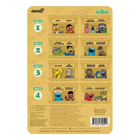 Super7 Sesame Street ReAction Action Figure Wave 04 Alligator King & 7th Son 10 cm Super7 Sesame Street ReAction Action Figure Wave 04 Alligator King & 7th Son 10 cm
