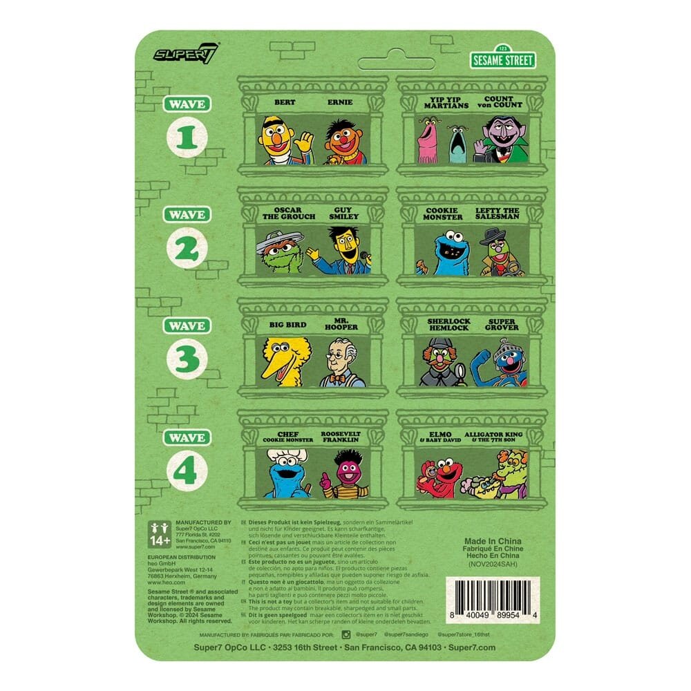 Super7 Sesame Street ReAction Action Figure Wave 04 Elmo & Baby David 10 cm Super7 Sesame Street ReAction Action Figure Wave 04 Elmo & Baby David 10 cm