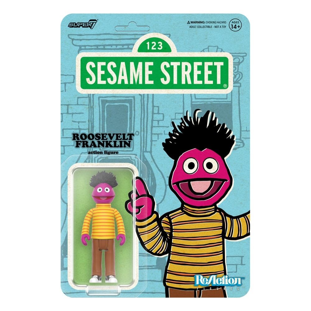 Super7 Sesame Street ReAction Action Figure Wave 04 Roosevelt Franklin 10 cm Super7 Sesame Street ReAction Action Figure Wave 04 Roosevelt Franklin 10 cm