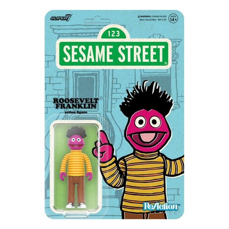 Super7 Sesame Street ReAction Action Figure Wave 04 Roosevelt Franklin 10 cm Super7 Sesame Street ReAction Action Figure Wave 04 Roosevelt Franklin 10 cm