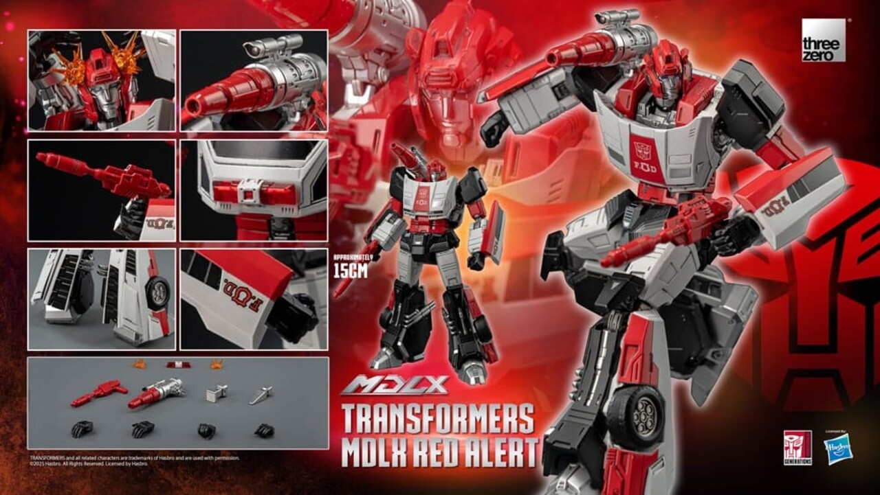 Threezero Transformers MDLX Action Figure Red Alert 15 cm Threezero Transformers MDLX Action Figure Red Alert 15 cm