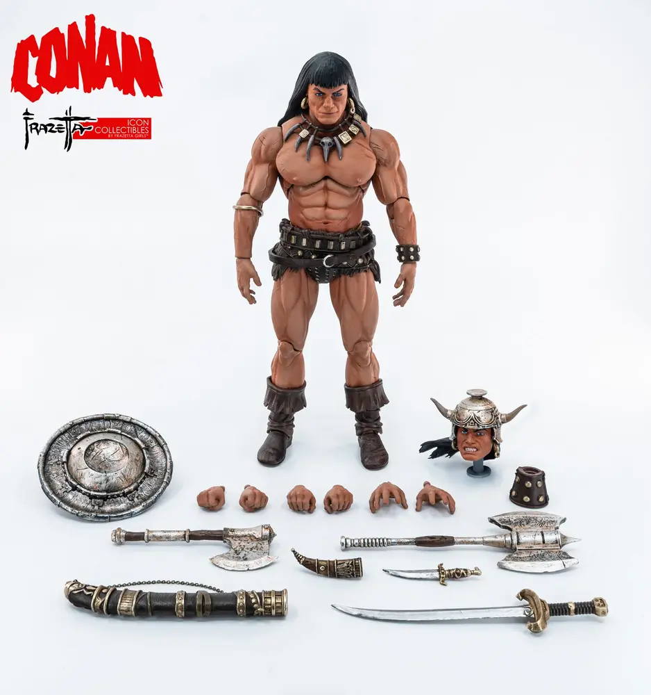 ICON Collectibles Conan The Barbarian Frazetta Action Figure 1/12 Conan 17 cm