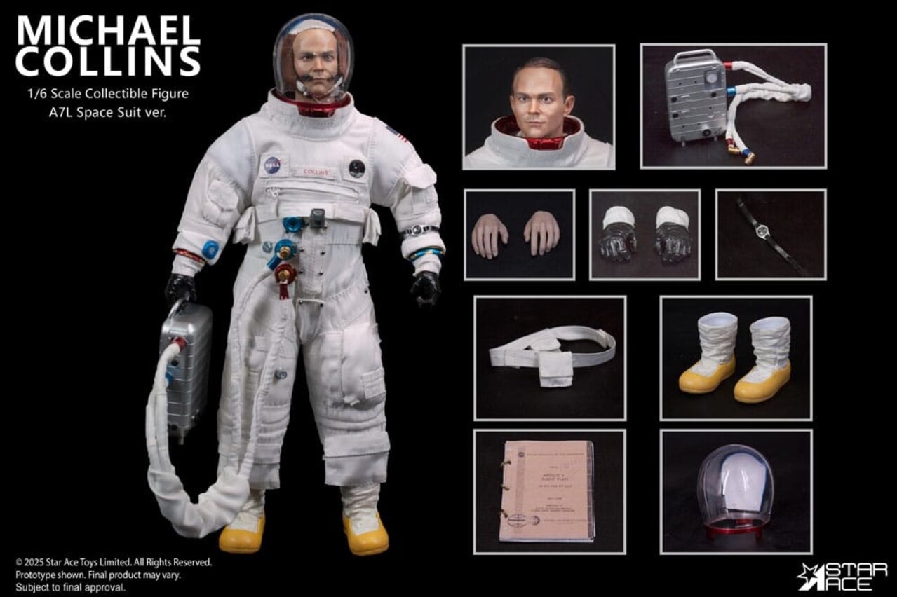 Star Ace Toys NASA Apollo 11 Action Figure 1/6 Michael Collins 30 cm Star Ace Toys NASA Apollo 11 Action Figure 1/6 Michael Collins 30 cm