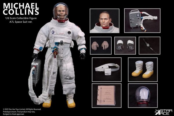 Star Ace Toys NASA Apollo 11 Action Figure 1/6 Michael Collins 30 cm Star Ace Toys NASA Apollo 11 Action Figure 1/6 Michael Collins 30 cm