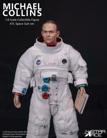Star Ace Toys NASA Apollo 11 Action Figure 1/6 Michael Collins 30 cm Star Ace Toys NASA Apollo 11 Action Figure 1/6 Michael Collins 30 cm