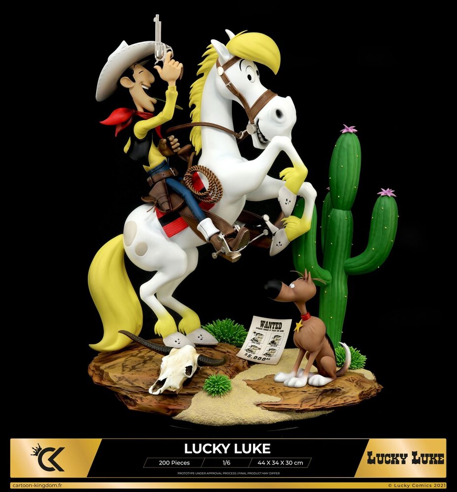 Cartoon Kingdom Lucky Luke en Jolly Jumper Beeld 44 cm Cartoon Kingdom Lucky Luke en Jolly Jumper Beeld 44 cm
