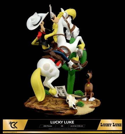 Cartoon Kingdom Lucky Luke en Jolly Jumper Beeld 44 cm Cartoon Kingdom Lucky Luke en Jolly Jumper Beeld 44 cm