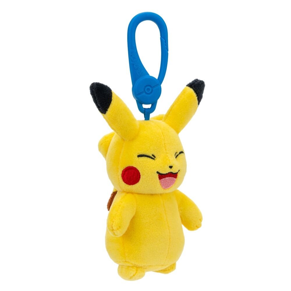 Jazwares Pokémon Pikachu Smiling Knuffel Sleutelhanger 10 cm Jazwares Pokémon Pikachu Smiling Knuffel Sleutelhanger 10 cm