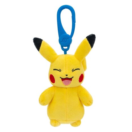 Jazwares Pokémon Pkachu Smiling Knuffel Sleutelhanger 10 cm Jazwares Pokémon Pkachu Smiling Knuffel Sleutelhanger 10 cm
