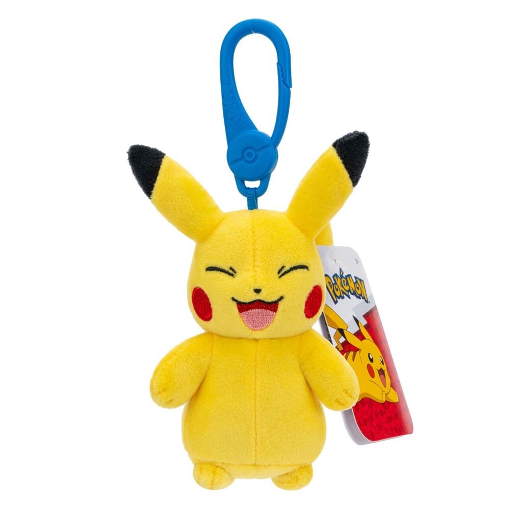 Jazwares Pokémon Pkachu Smiling Knuffel Sleutelhanger 10 cm Jazwares Pokémon Pkachu Smiling Knuffel Sleutelhanger 10 cm