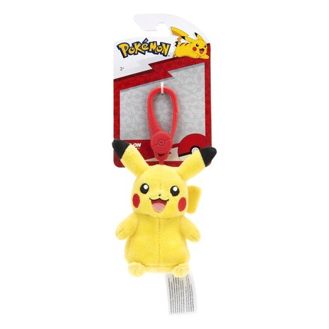 Jazwares Pokémon Pikachu Knuffel Sleutelhanger 10 cm Jazwares Pokémon Pikachu Knuffel Sleutelhanger 10 cm