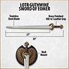 United Cutlery Lord of the Rings Replica 1/1 Sword of Eomer United Cutlery Lord of the Rings Replica 1/1 Sword of Eomer