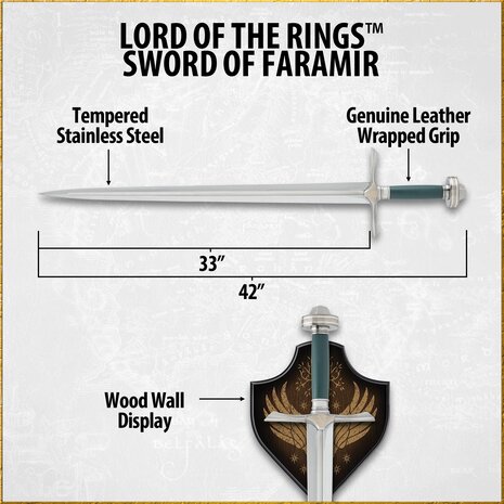 United Cutlery Lord of the Rings Replica 1/1 Sword of Faramir United Cutlery Lord of the Rings Replica 1/1 Sword of Faramir
