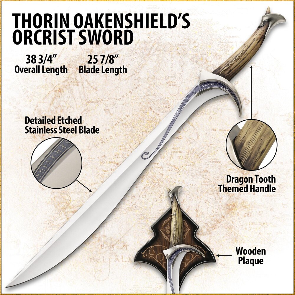 United Cutlery The Hobbit Réplique 1/1 Orcrist Sword United Cutlery The Hobbit Réplique 1/1 Orcrist Sword