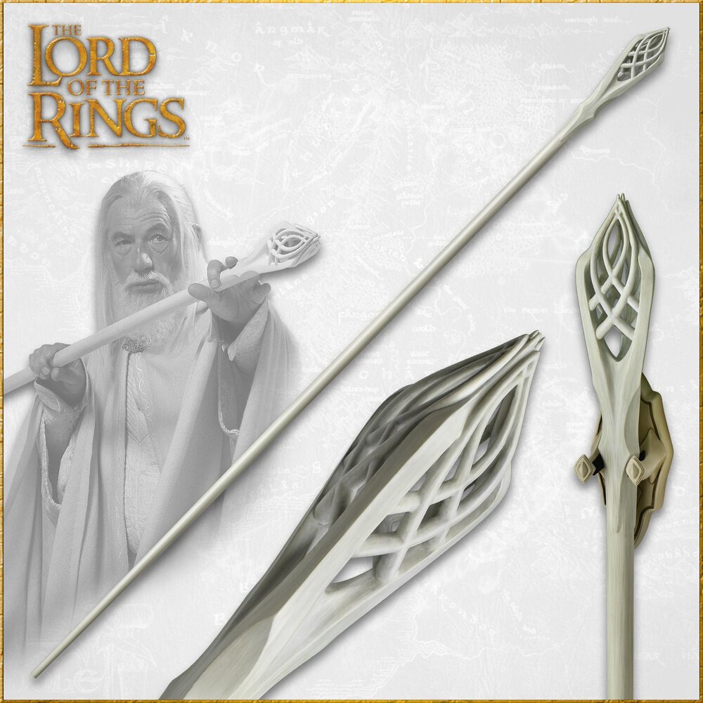 United Cutlery Lord of the Rings Replica 1/1 Staff of Gandalf the White United Cutlery Lord of the Rings Replica 1/1 Staff of Gandalf the White