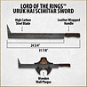 United Cutlery Lord of the Rings Replica 1/1 Uruk-Hai Scimitar United Cutlery Lord of the Rings Replica 1/1 Uruk-Hai Scimitar