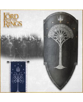 United Cutlery Le Seigneur des Anneaux Réplique 1/1 Gondorian Shield with Flag United Cutlery Le Seigneur des Anneaux Réplique 1/1 Gondorian Shield with Flag