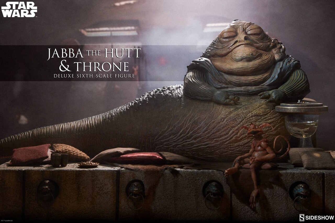 Sideshow Collectibles Star Wars Episode VI Action Figure 1/6 Jabba the Hutt & Throne Deluxe 34 cm Sideshow Collectibles Star Wars Episode VI Action Figure 1/6 Jabba the Hutt & Throne Deluxe 34 cm