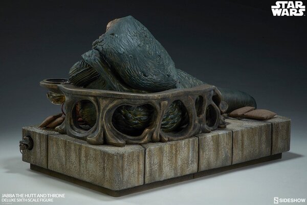 Sideshow Collectibles Star Wars Episode VI Action Figure 1/6 Jabba the Hutt & Throne Deluxe 34 cm Sideshow Collectibles Star Wars Episode VI Action Figure 1/6 Jabba the Hutt & Throne Deluxe 34 cm