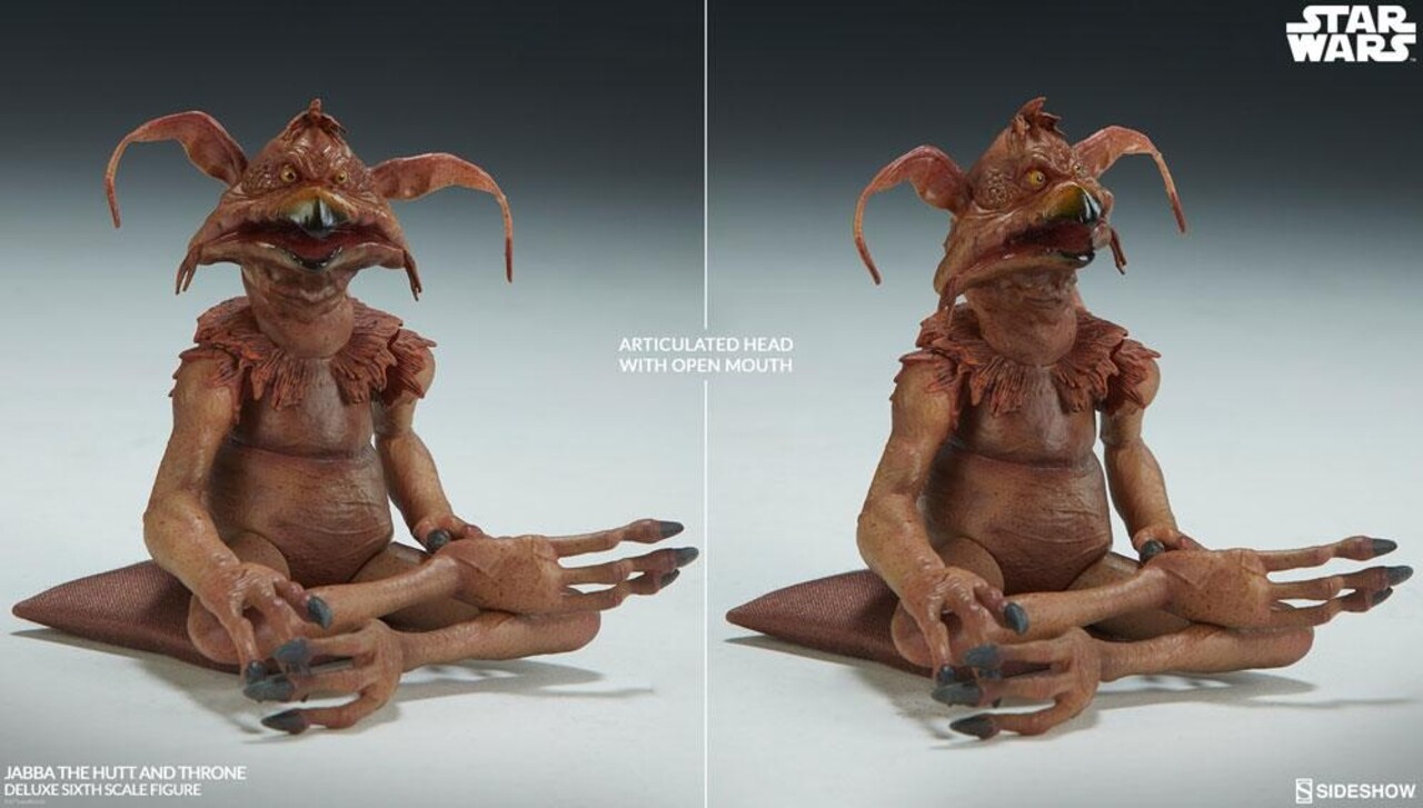 Sideshow Collectibles Star Wars Episode VI Action Figure 1/6 Jabba the Hutt & Throne Deluxe 34 cm Sideshow Collectibles Star Wars Episode VI Action Figure 1/6 Jabba the Hutt & Throne Deluxe 34 cm