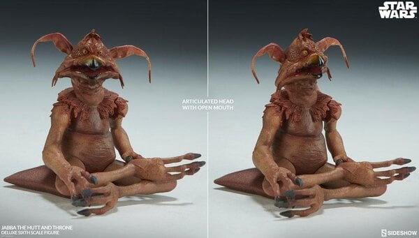 Sideshow Collectibles Star Wars Episode VI Action Figure 1/6 Jabba the Hutt & Throne Deluxe 34 cm Sideshow Collectibles Star Wars Episode VI Action Figure 1/6 Jabba the Hutt & Throne Deluxe 34 cm