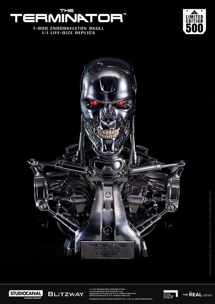 Blitzway The Terminator The Real Series Life Size Bust T-800 Endoskeleton Skull 50 cm Blitzway The Terminator The Real Series Life Size Bust T-800 Endoskeleton Skull 50 cm