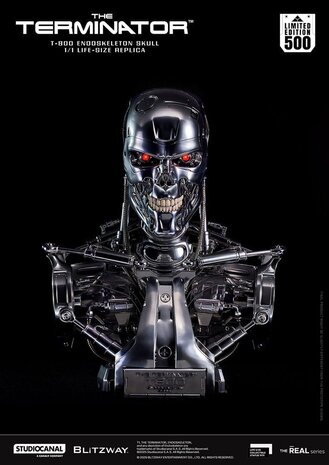 Blitzway The Terminator The Real Series Life Size Bust T-800 Endoskeleton Skull 50 cm Blitzway The Terminator The Real Series Life Size Bust T-800 Endoskeleton Skull 50 cm