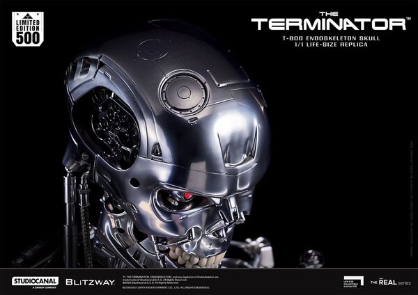 Blitzway The Terminator The Real Series Life Size Bust T-800 Endoskeleton Skull 50 cm Blitzway The Terminator The Real Series Life Size Bust T-800 Endoskeleton Skull 50 cm