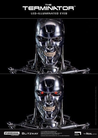 Blitzway The Terminator The Real Series Life Size Bust T-800 Endoskeleton Skull 50 cm Blitzway The Terminator The Real Series Life Size Bust T-800 Endoskeleton Skull 50 cm