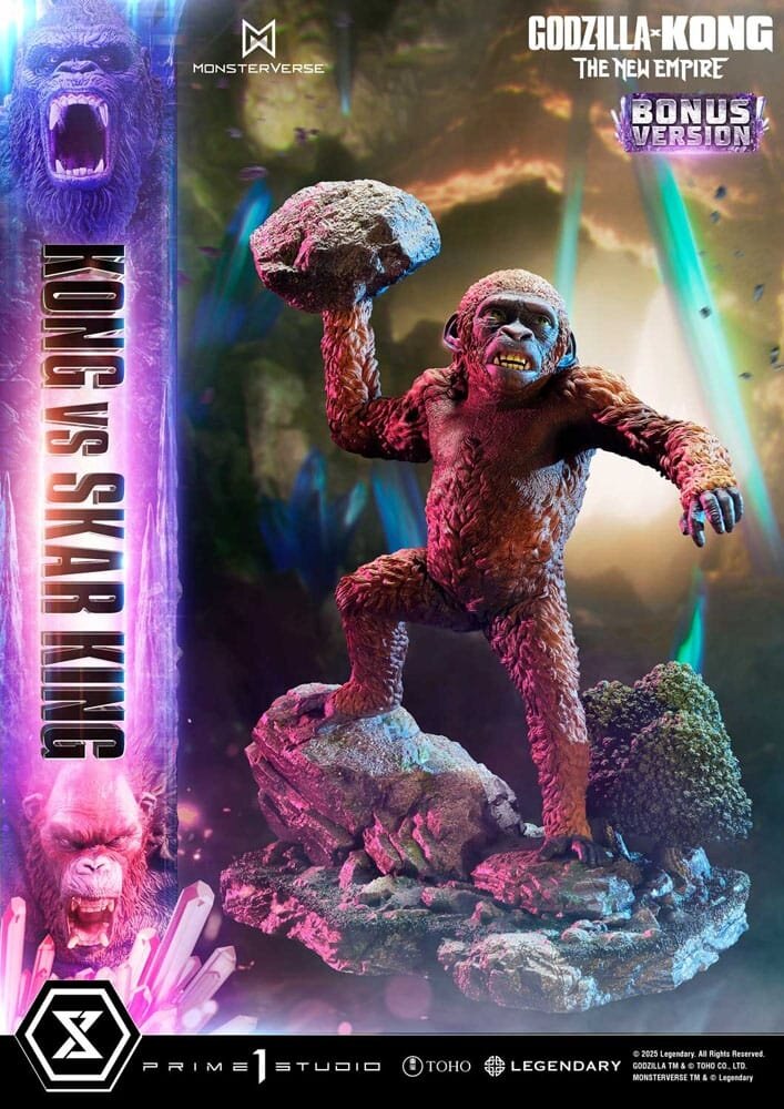 Prime 1 Studio Godzilla x Kong: The New Empire Ultimate Diorama Masterline Series Statue Kong vs Skar King Bonus Version 104 cm Prime 1 Studio Godzilla x Kong: The New Empire Ultimate Diorama Masterline Series Statue Kong vs Skar King Bonus Version 104 cm