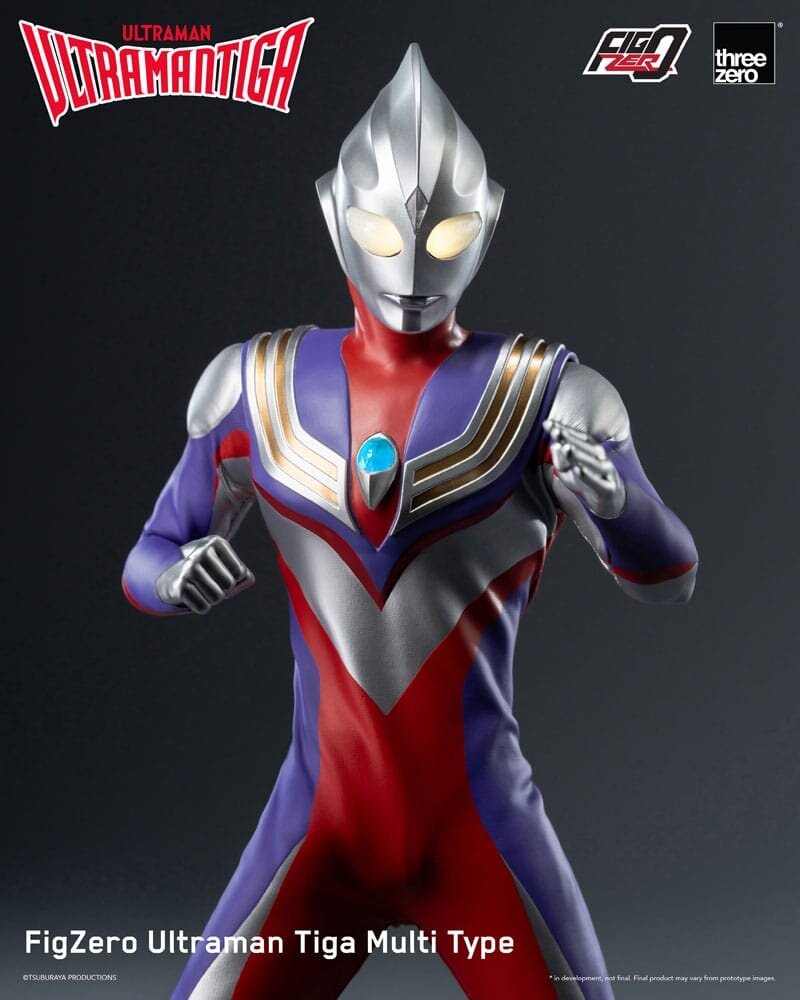 Threezero Ultraman Tiga FigZero Action Figure 1/6 Ultraman Tiga Multi Type 32 cm Threezero Ultraman Tiga FigZero Action Figure 1/6 Ultraman Tiga Multi Type 32 cm
