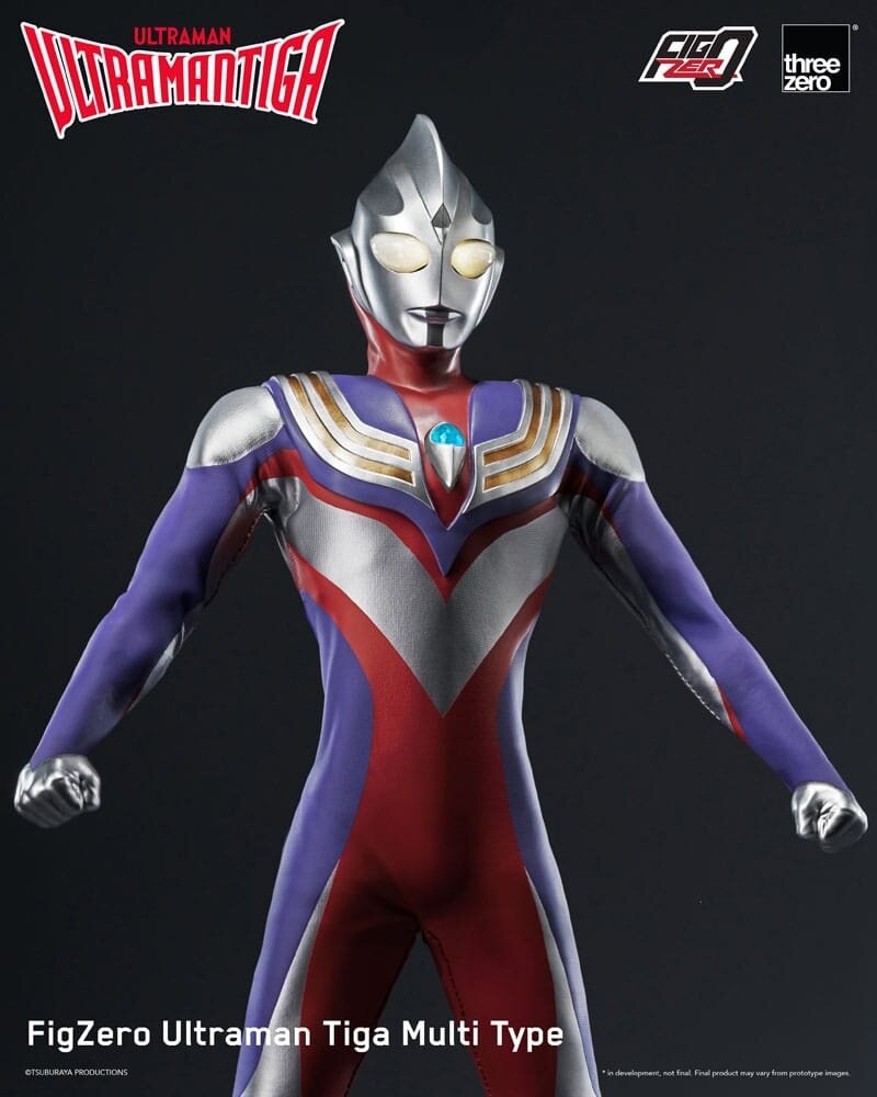 Threezero Ultraman Tiga FigZero Action Figure 1/6 Ultraman Tiga Multi Type 32 cm Threezero Ultraman Tiga FigZero Action Figure 1/6 Ultraman Tiga Multi Type 32 cm