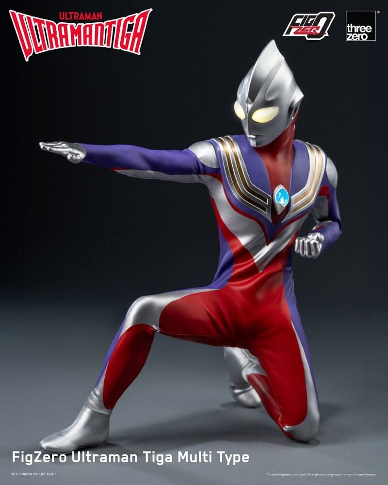 Threezero Ultraman Tiga FigZero Action Figure 1/6 Ultraman Tiga Multi Type 32 cm Threezero Ultraman Tiga FigZero Action Figure 1/6 Ultraman Tiga Multi Type 32 cm