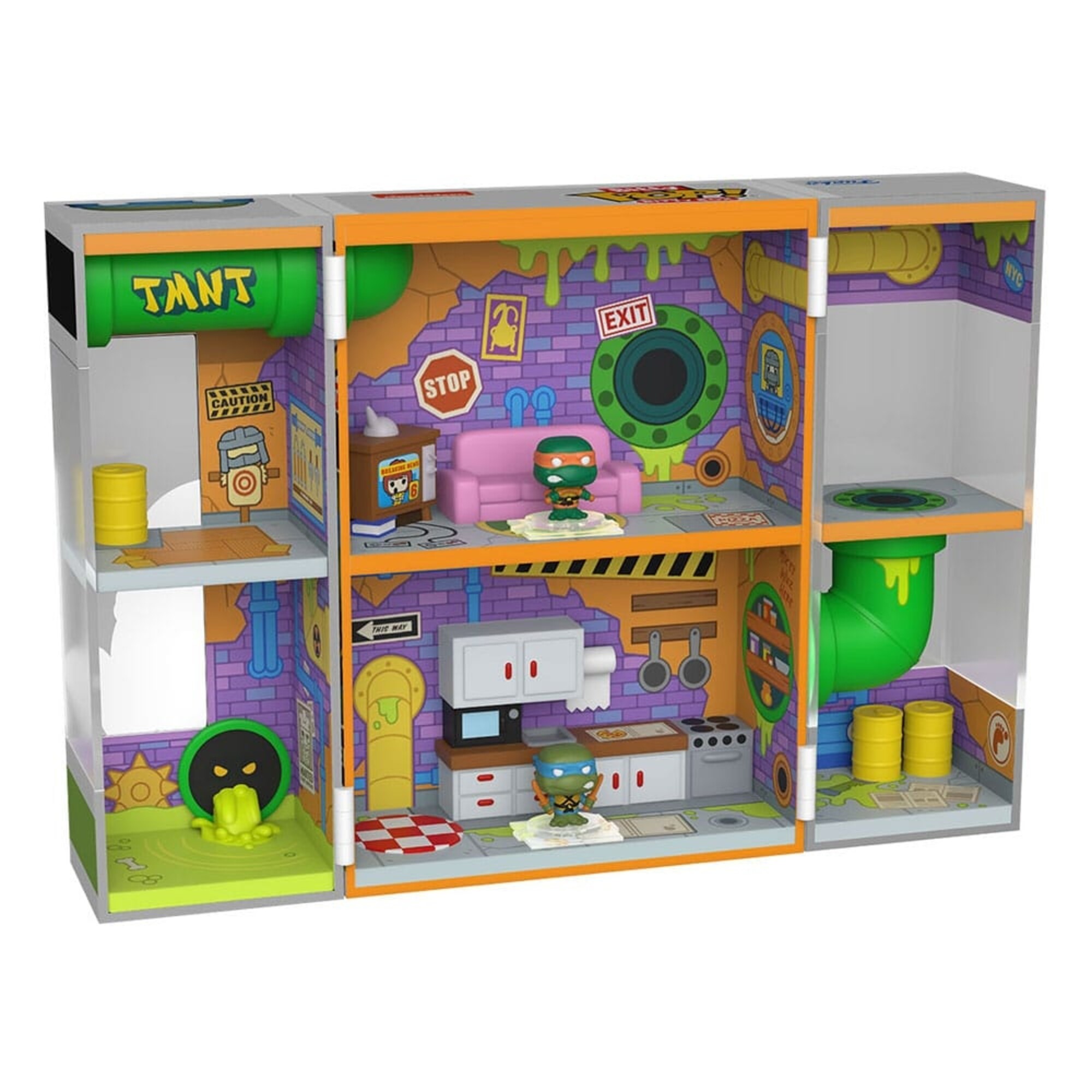 Funko Bitty Pop! Teenage Mutant Ninja Turtles Sewer Home Playset - Bitty Boxes Collection