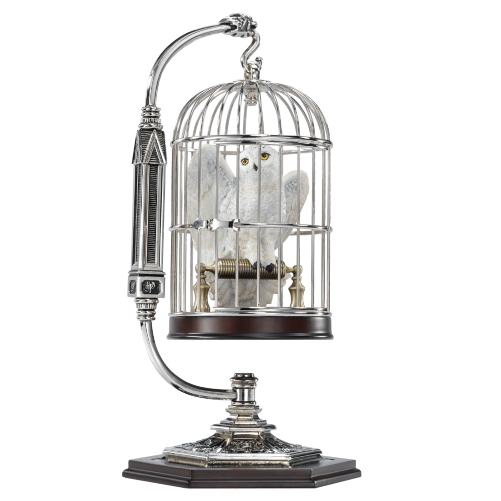 The Noble Collection Harry Potter Beeld Hedwig in Cage The Noble Collection Harry Potter Beeld Hedwig in Cage