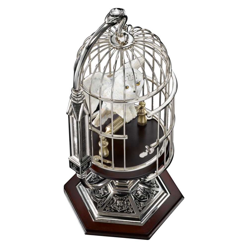 The Noble Collection Harry Potter Beeld Hedwig in Cage The Noble Collection Harry Potter Beeld Hedwig in Cage